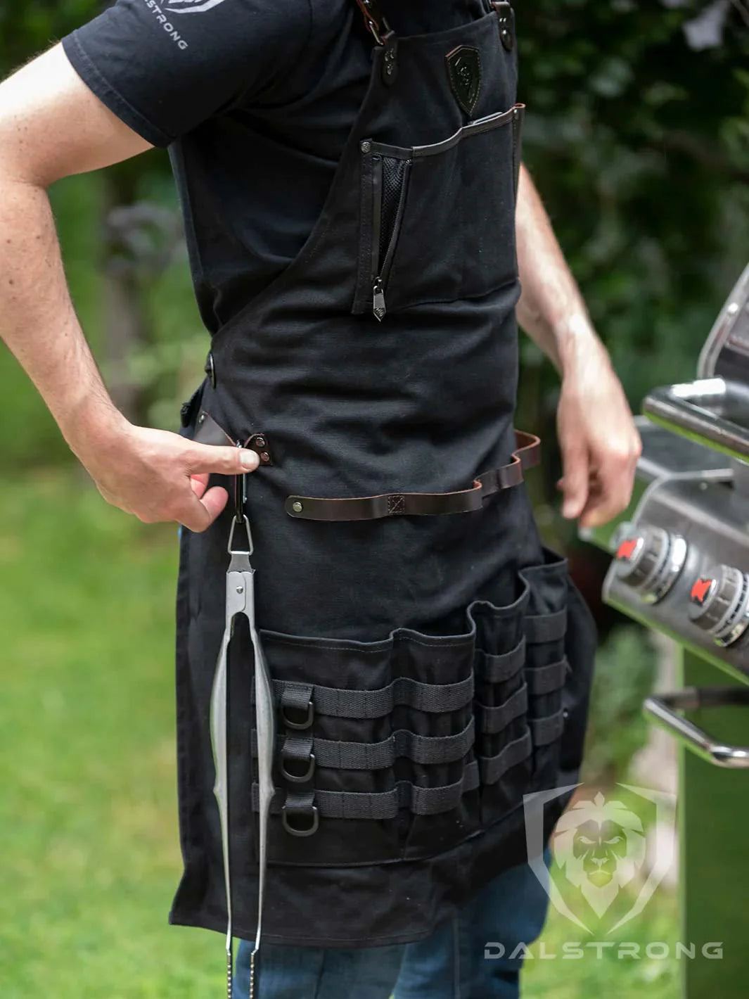 Adjustable Work Apron with Tool Pocket Waterproof for Sculpting