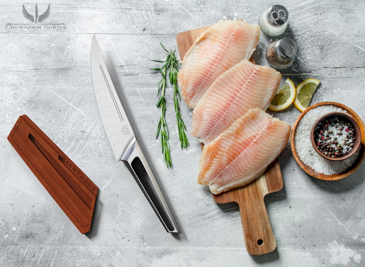 Fishing Fillet Knife w/ Sheath Meat Slicing Boning Knives Salt Water  Resistance