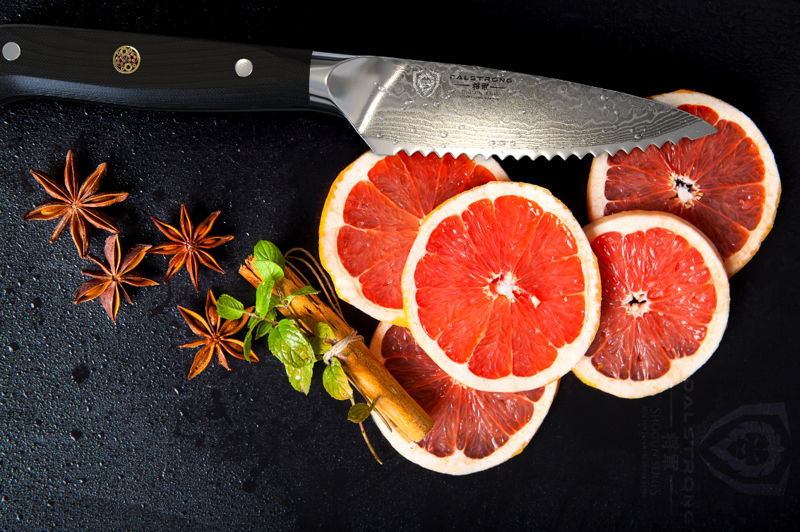 1 Stainless Steel Grapefruit Knife 3.75 Serated Edge Blade Dessert Cirtus  Fruit