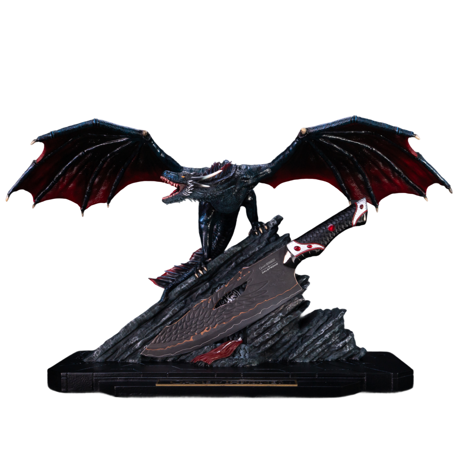 8.5” Collector's Chef Knife & Sculpted Display Stand | Drogon's