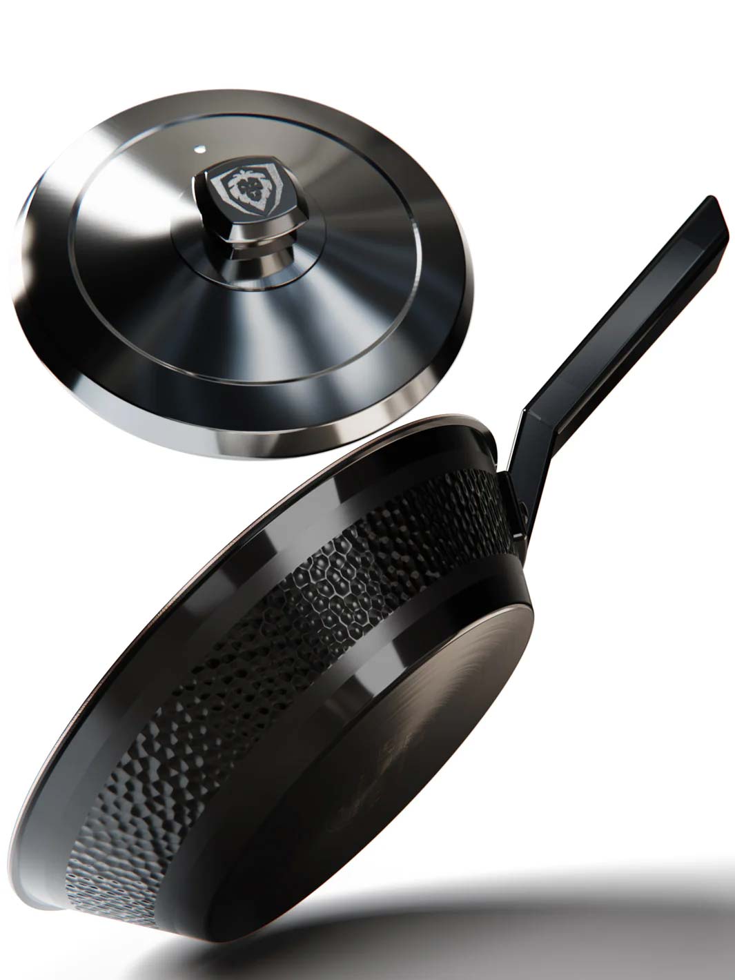 9" Skillet Frying Pan - Hammered Finish - Black - The Avalon Series