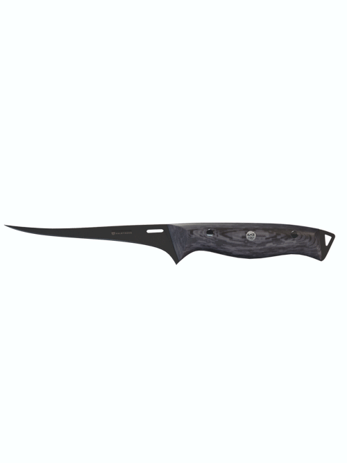 Dalstrong delta wolf series 6 inch fillet knife in all angles.