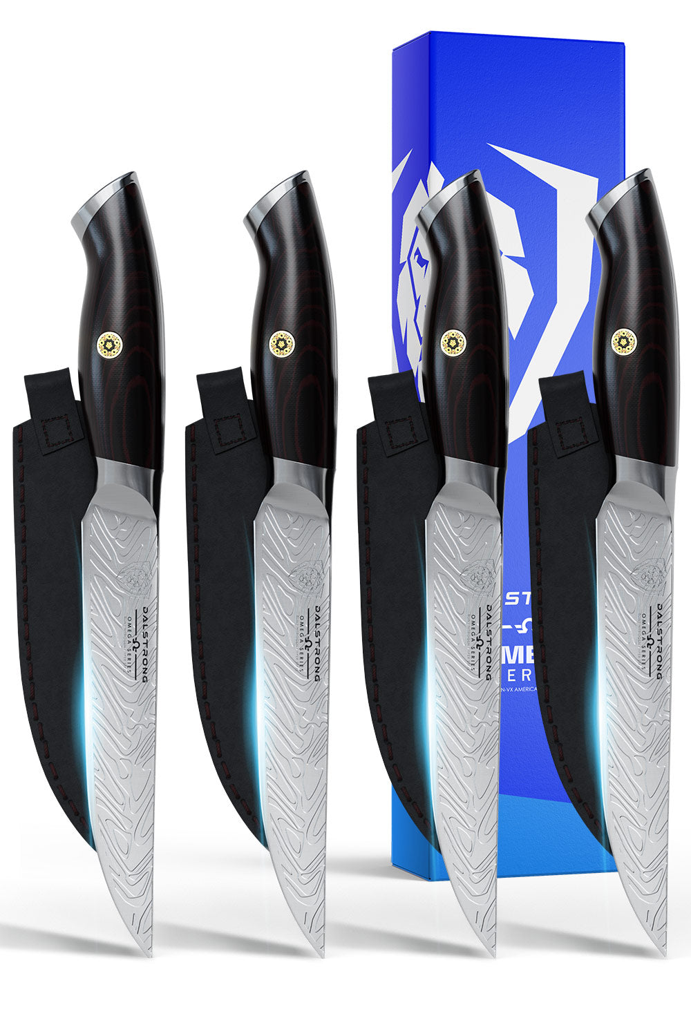  VALHALLA Hunting Knife Set, 4 Pieces Hunting Knives