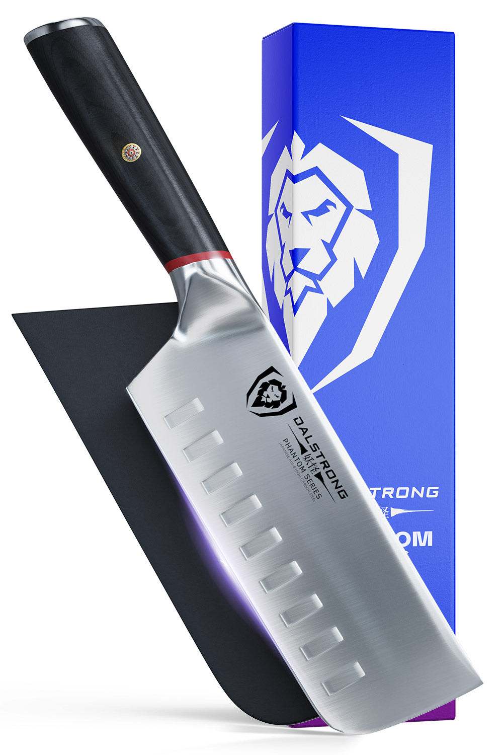 Dalstrong Nakiri Vegetable Knife - 6 inch - Phantom Series - Japanese High-Carbon Aus8 Steel - Pakkawood Handle - Sheath Included