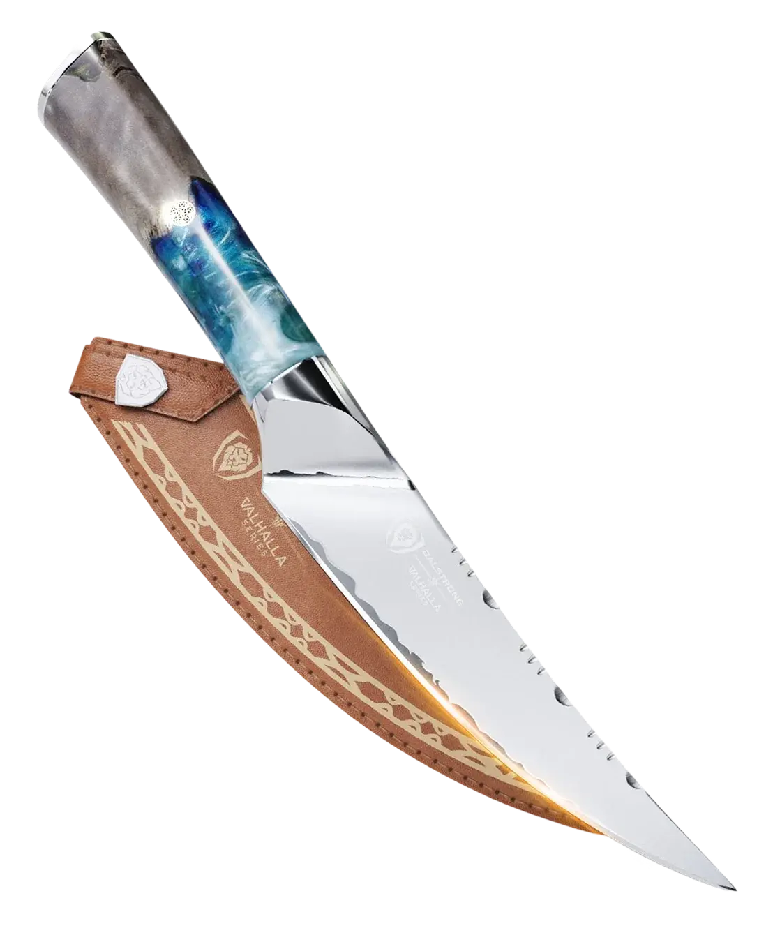 6.5″ Curved Fillet with leather sheath