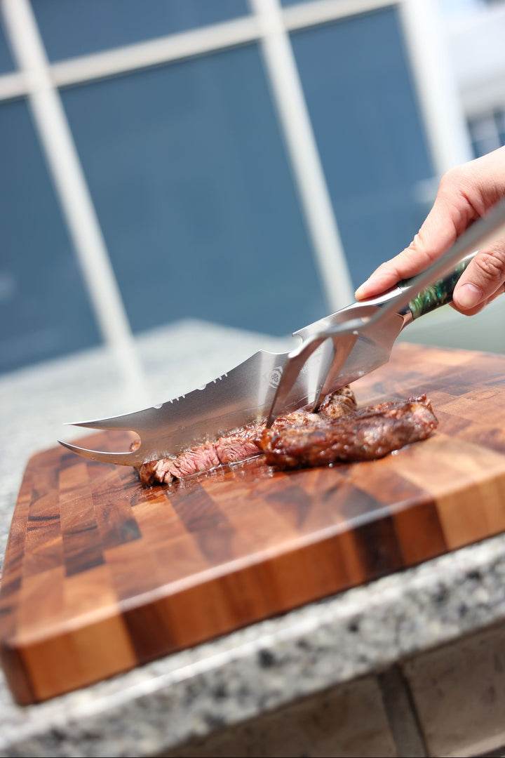 Pitmaster Knife 8" | Forked Tip & Bottle Opener | Valhalla Series | Dalstrong ©