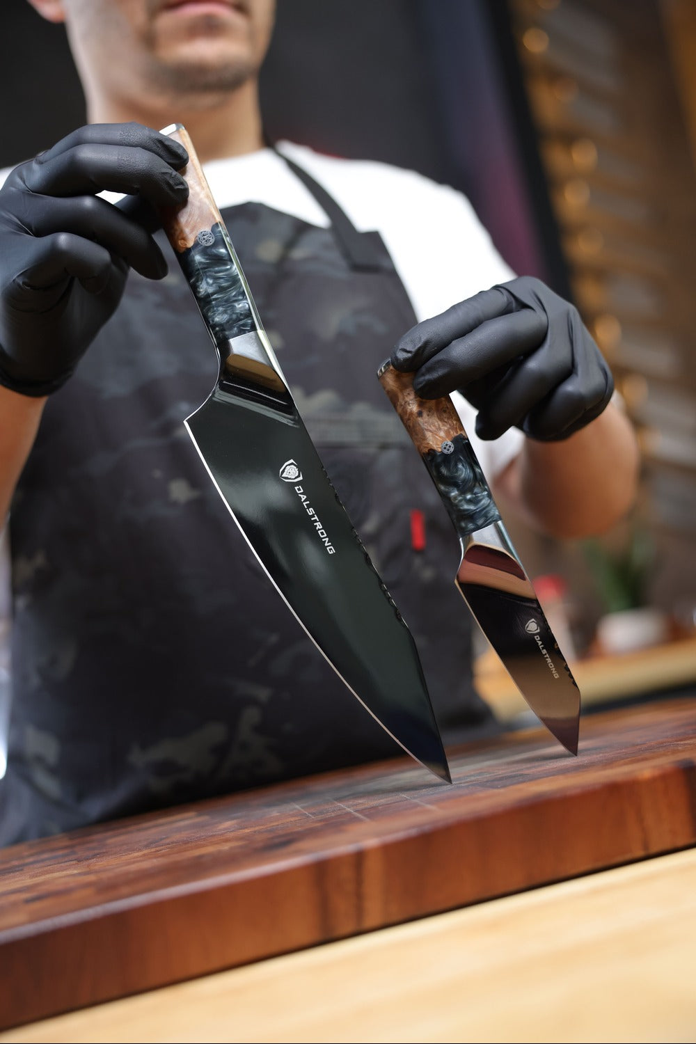 2 Piece Set | Chef Knife & Paring Knife | Valhalla Series | Ravenstone Edition | Dalstrong ©