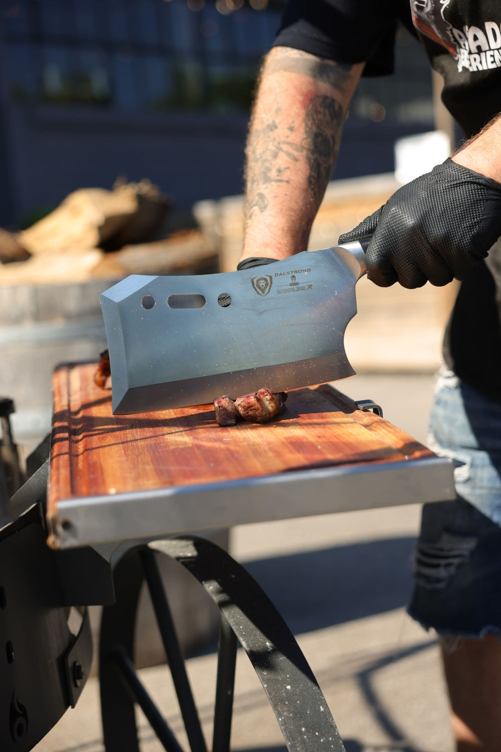 Meat Cleaver 9" with Stand | Obliterator | Gladiator Series | R | NSF Certified | Dalstrong ©