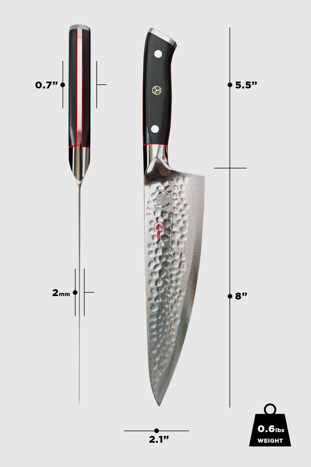 2 Piece Set | Chef Knife & Paring Knife | Shogun Series | Dalstrong ©