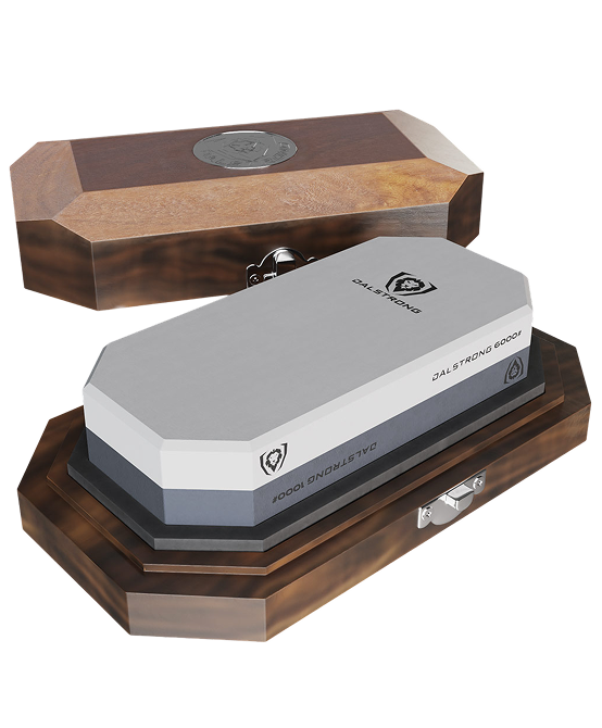 Dalstrong © _ #1000 / #6000 Grit Combo with Oak Storage Box | Portable Whetstone Kit | Dalstrong © _ 1