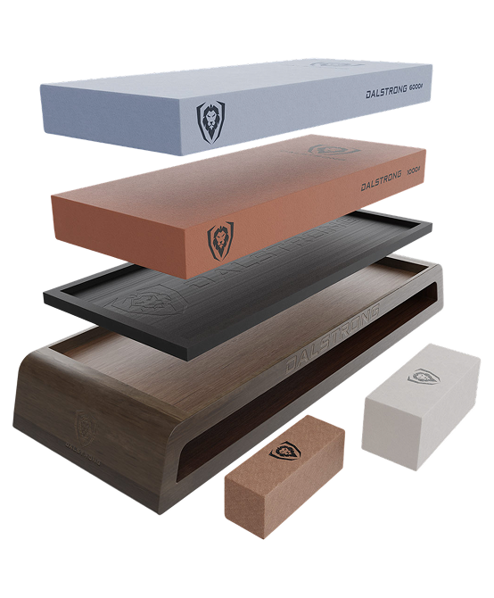Dalstrong © _ #1000 / #6000 Grit with Nagura Stone & Rust Eraser | Premium Whetstone Kit | Dalstrong © _ 1
