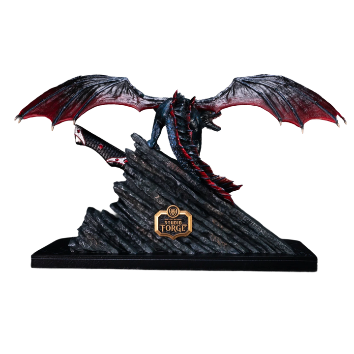 Game of Thrones™ x StudioForge™ | Drogon's Fury™ | 8.5” Collector’s Chef Knife & Sculpted Display Stand