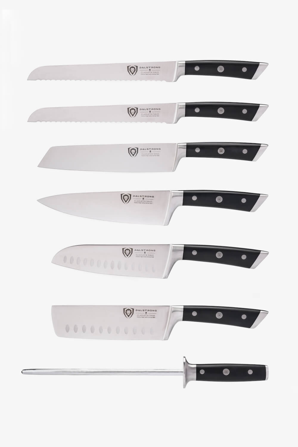 18 Piece Colossal Knife Set with Block | Gladiator Series | Knives NSF Certified