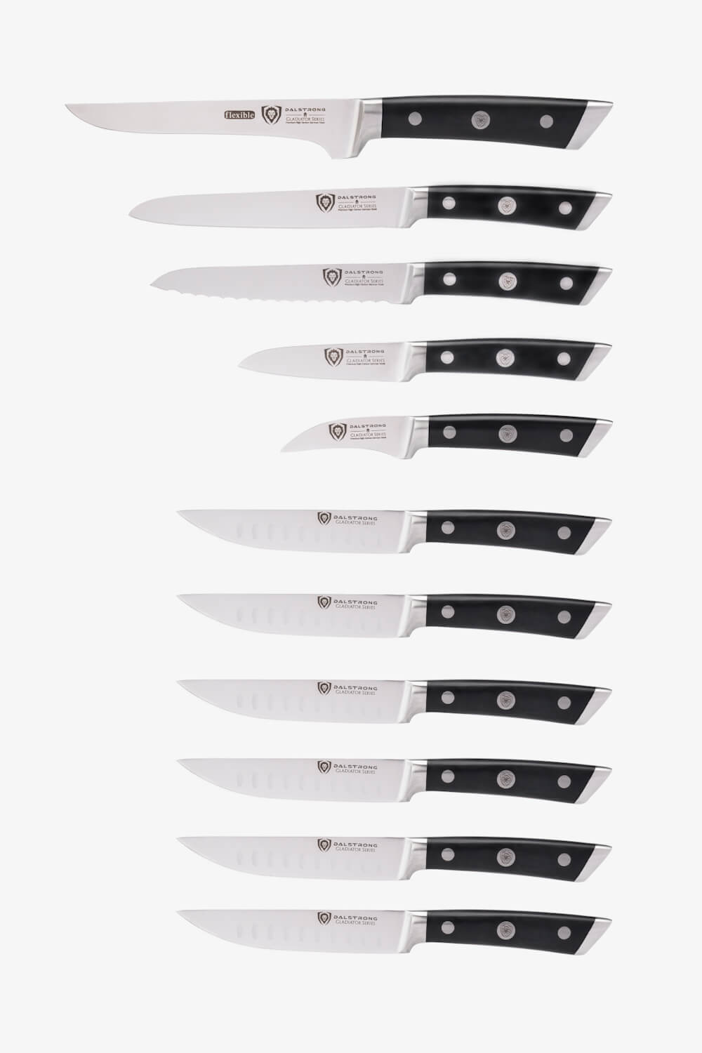 18 Piece Colossal Knife Set with Block | Gladiator Series | Knives NSF Certified