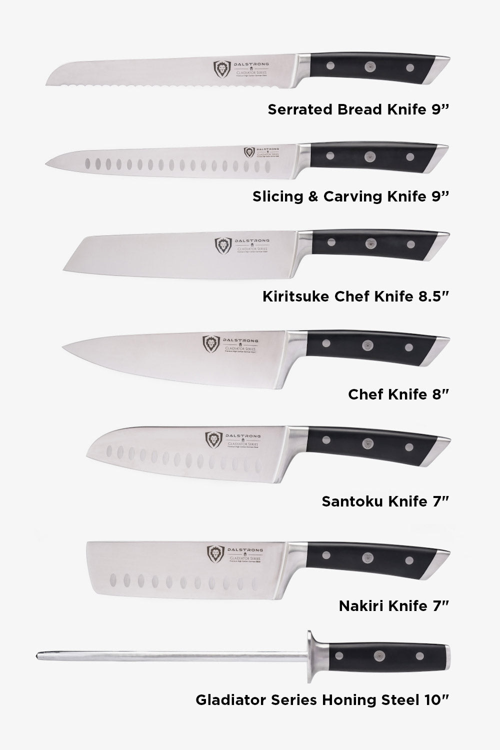 The Gladiator Bundle |  18-Piece Colossal Knife Set + Hornet Series Sharpener