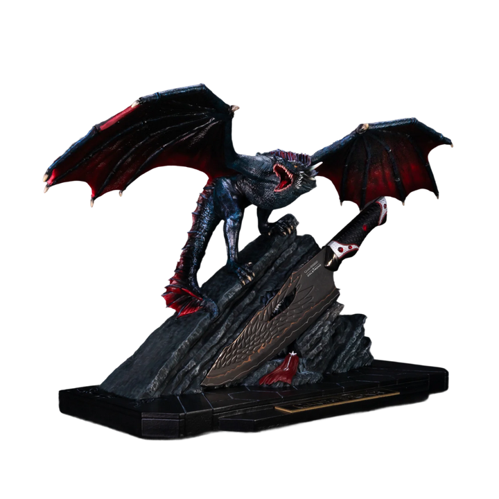 Game of Thrones™ x StudioForge™ | Drogon's Fury™ | 8.5” Collector’s Chef Knife & Sculpted Display Stand