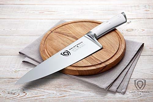 Chef's Knife 8" | Glacial White Handle | Gladiator Series | NSF Certified | Dalstrong © 6