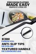 5 Piece Plating Tweezers Set