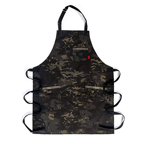 The Kitchen Rambo | Dark Camo Professional Chef's Kitchen Apron | Dalstrong © 4