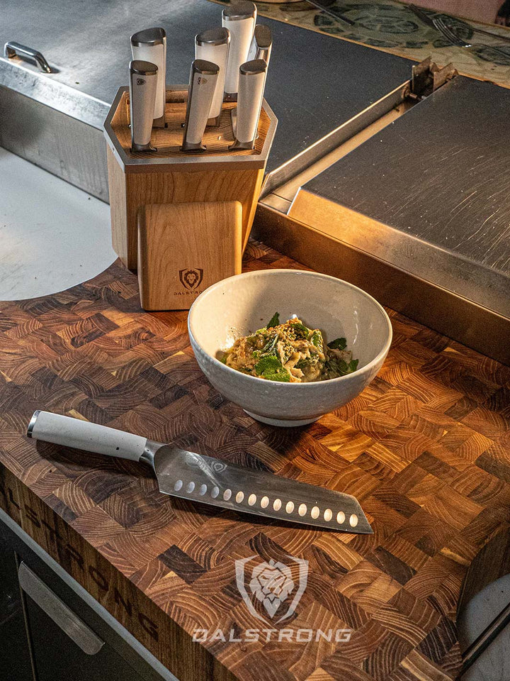 8-Piece Knife Block Set | White Handle | Vanquish Series | NSF Certified | Dalstrong © 10