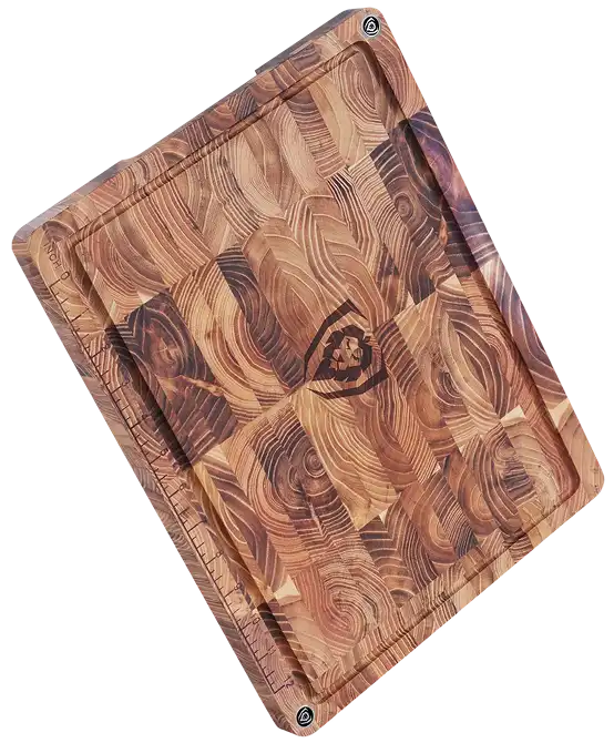 End-Grain Teak Cutting Board | Medium Size | Dalstrong ©