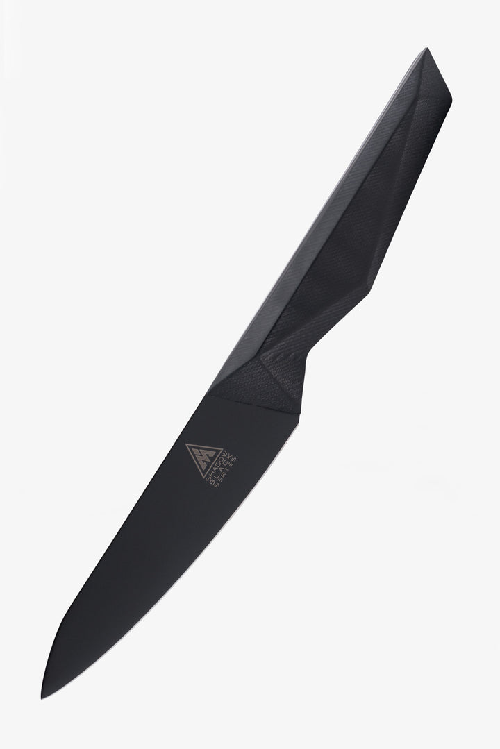 Shadow Black Bundle | 8" Chef's Knife + 3.75" Paring Knife + 9" Honing Steel