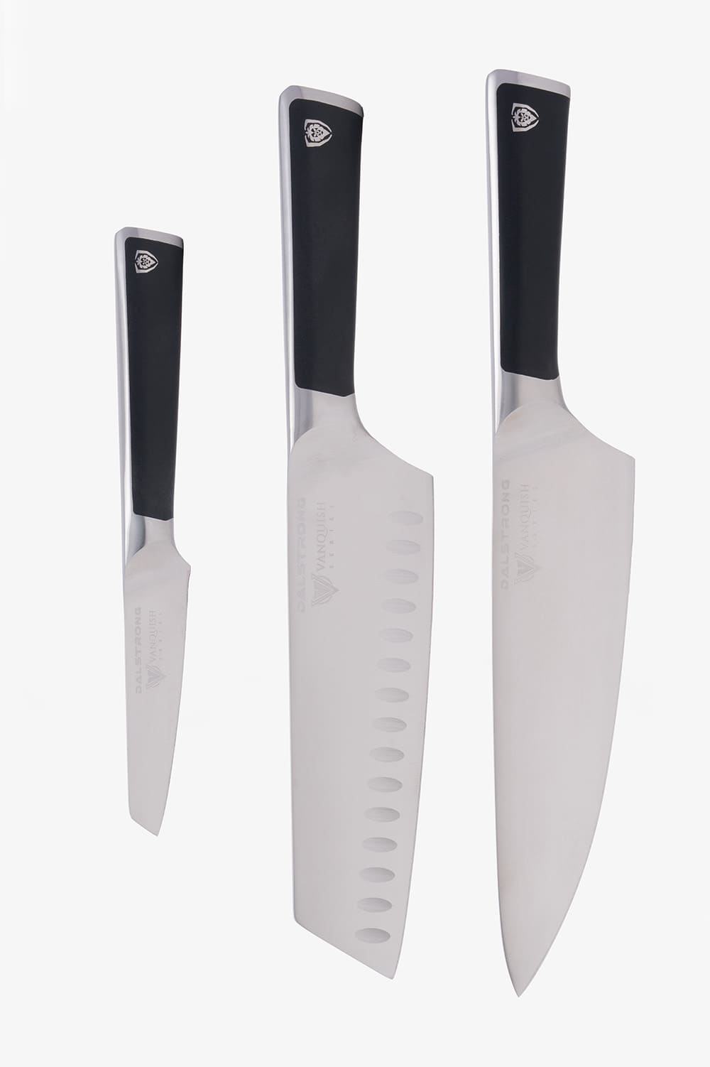 3-Piece Knife Set | Black Handle | Vanquish Series | NSF Certified | Dalstrong ©