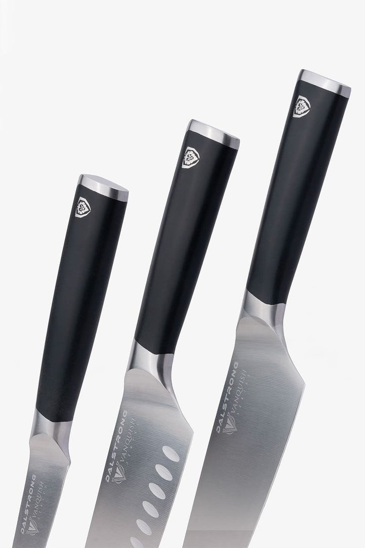 3-Piece Knife Set | Black Handle | Vanquish Series | NSF Certified | Dalstrong ©