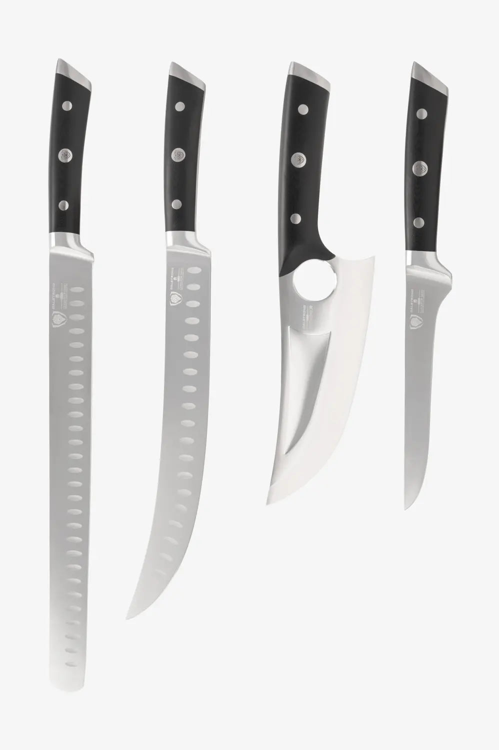 4 Piece Knife Set | Slicing, Boning, Butcher & Venator Knife | Gladiator Series Elite | NSF Certified | Dalstrong ©