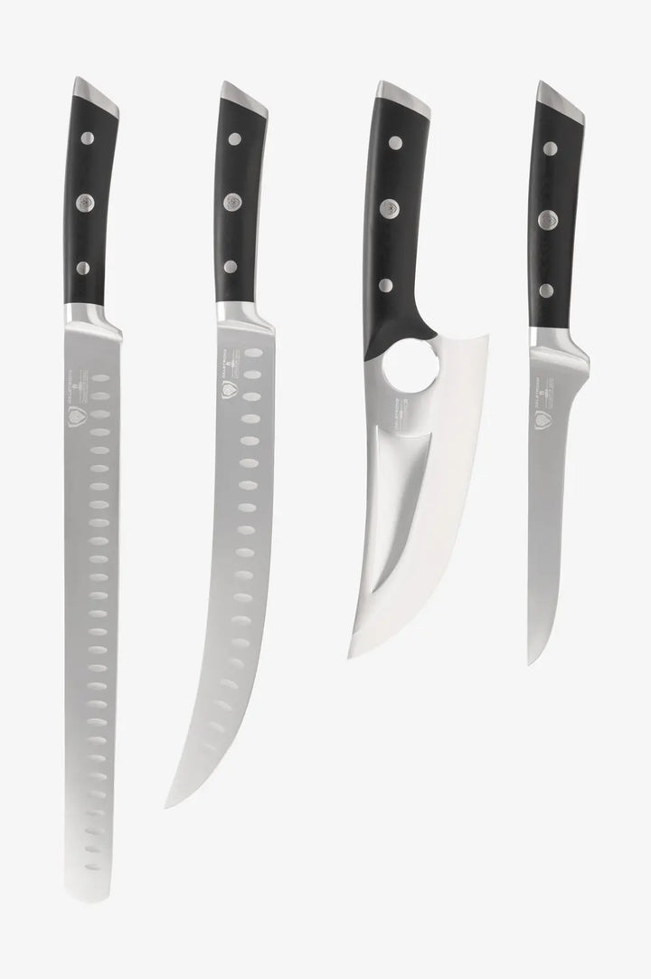4 Piece Knife Set | Slicing, Boning, Butcher & Venator Knife | Gladiator Series Elite | NSF Certified | Dalstrong ©