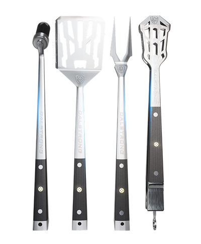 Dalstrong © _ Tongs, Spatula, Fork, Silicone Brush | 4 Piece Premium Grill Kit | Dalstrong © _ 0