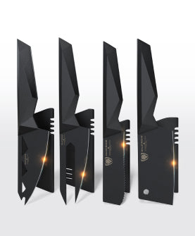 4-Piece Cheese Knife Set | Shadow Black Series | NSF Certified | Dalstrong ©