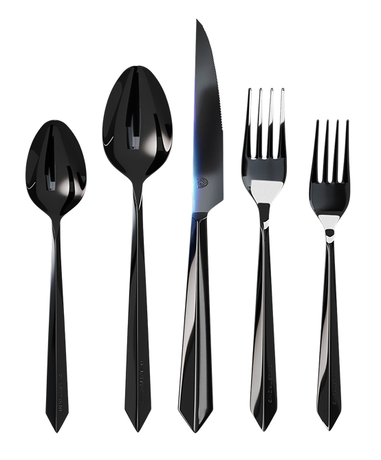 Dalstrong © _ 20-Piece Flatware Cutlery Set | Black Stainless Steel | Service for 4 | Dalstrong © _ 1