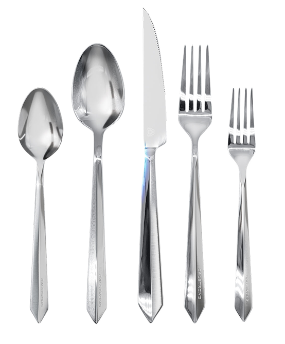 20-Piece Flatware Cutlery Set | Silver Stainless Steel | Service for 4 | Dalstrong ©