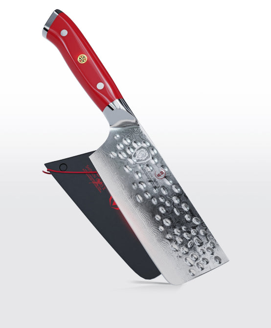 Shogun Series _ Nakiri Vegetable Knife 6" | Crimson Red ABS Handle | Shogun Series | X | Dalstrong © _ 1