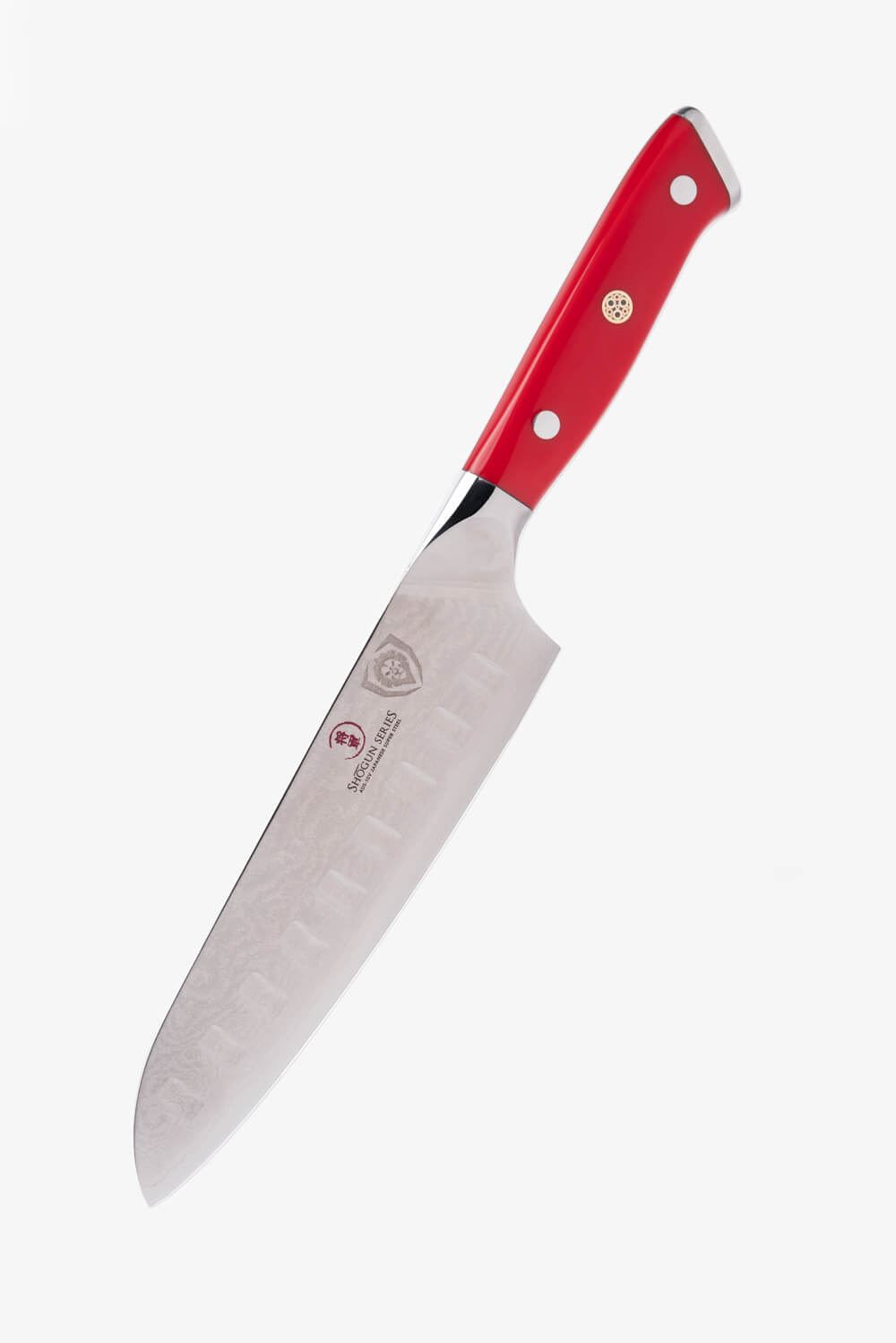Santoku Knife 7" | Crimson Red ABS Handle | Shogun Series | Dalstrong ©
