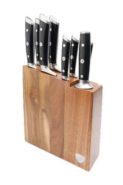 8-Piece Steak Knife Set with Storage Block 