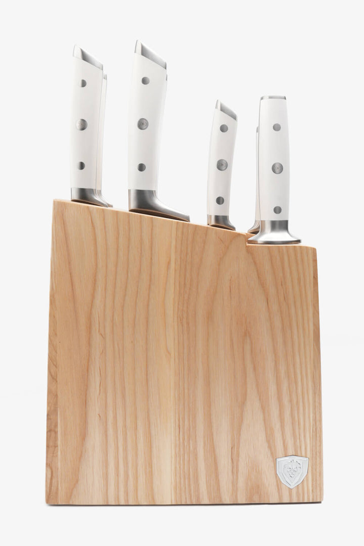 8-Piece Knife Block Set White | Gladiator Series | Knives NSF Certified | Dalstrong ©