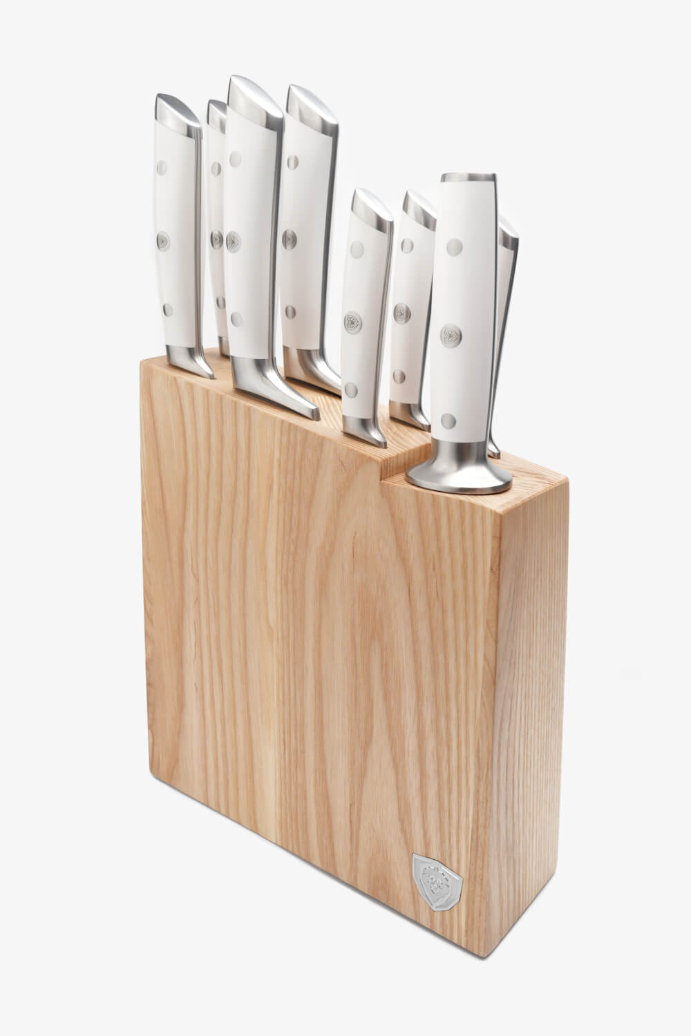 8-Piece Knife Block Set White | Gladiator Series | Knives NSF Certified | Dalstrong ©