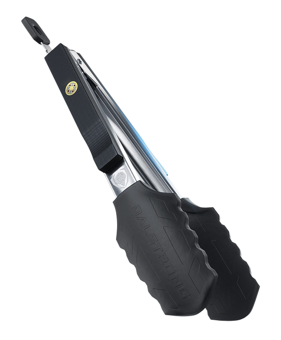 Food Tongs 9" | Scalloped Silicone Tips | Dalstrong ©