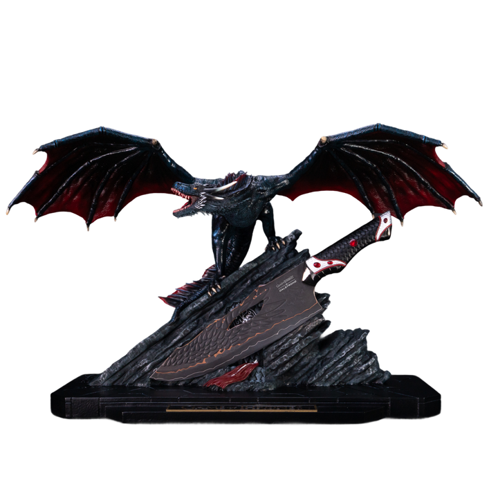 Game of Thrones™ x StudioForge™ | Drogon's Fury™ | 8.5” Collector’s Chef Knife & Sculpted Display Stand