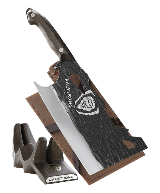 The Barbarian Series™ _ Obliterator Cleaver Knife | Acacia Wood Stand | The Barbarian Series™ | Dalstrong © _ 1