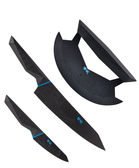 The Batman™ Bundle |  8" Chef Knife + 4" Paring Knife + 7" Ulu Knife