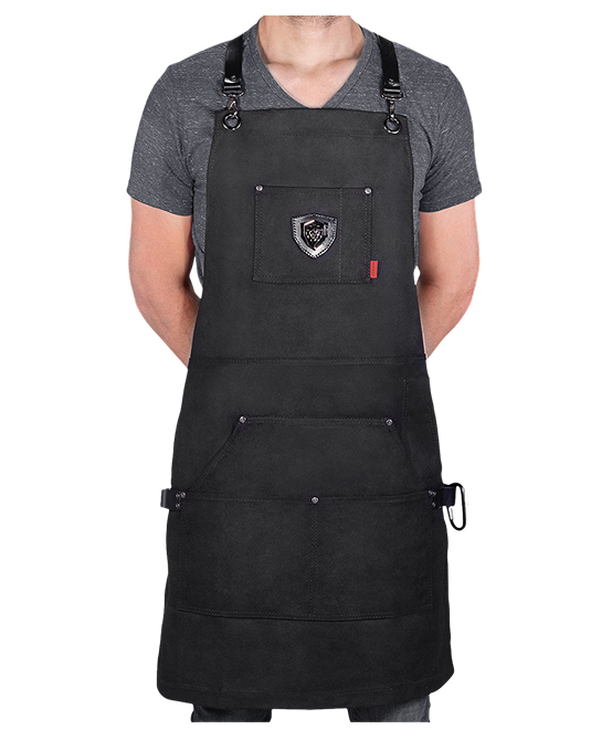 Sous Team Apron | Heavy-Duty Waxed Canvas | Professional Chef's Kitchen Apron | Dalstrong ©