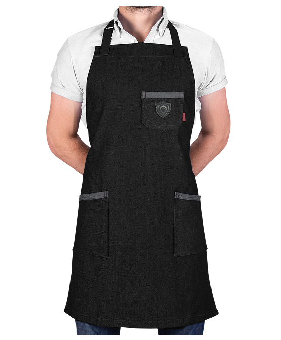 The Night Rider | Black Denim | Professional Chef's Kitchen Apron | Dalstrong ©