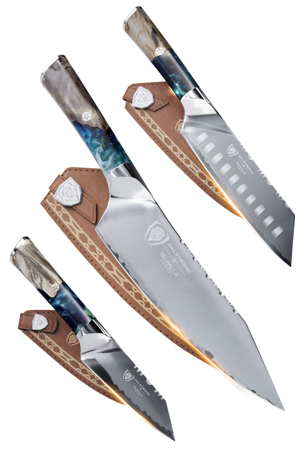 Valhalla Ultimate Kitchen Trio | 8" Chef's Knife + 7" Santoku + 4" Paring Knife 1