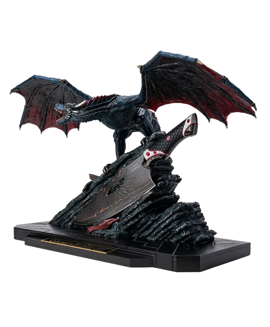 Drogon's Fury™ _ Game of Thrones™ x StudioForge™ | Drogon's Fury™ | 8.5” Collector’s Chef Knife & Sculpted Display Stand _ 1