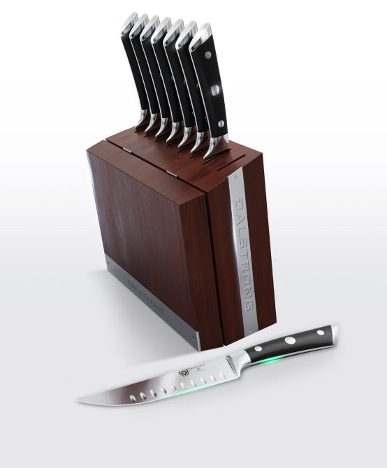 8-Piece Steak Knife Set with Storage Block 