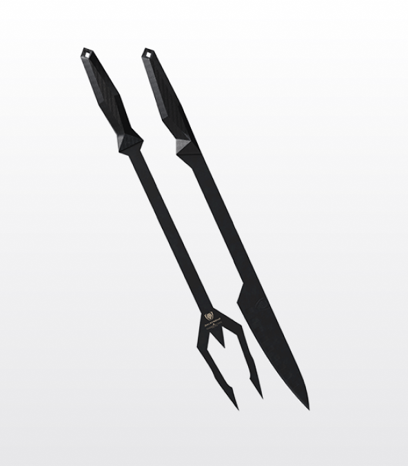 Shadow Black Series _ Carving BBQ Trident Set | Shadow Black Series | NSF Certified | Dalstrong © _ 1