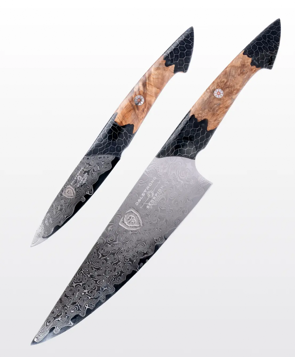 2 Piece Set | Chef Knife & Paring Knife | The Scorpion Series | Venom Edition | Dalstrong ©